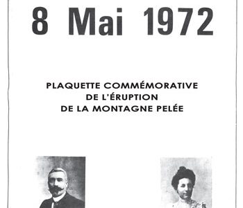 Plaquette commémorative de l’éruption de la montagne pelée
