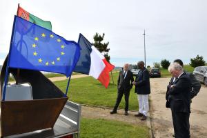 Visite de Jean- Marc Ayrault, Ancien premier ministre, Président de la fondation pour la mémoire de l'esclavage le 18 mai 2024 à Brest.