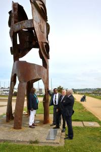 Visite de Jean- Marc Ayrault, Ancien premier ministre, Président de la fondation pour la mémoire de l'esclavage le 18 mai 2024 à Brest.